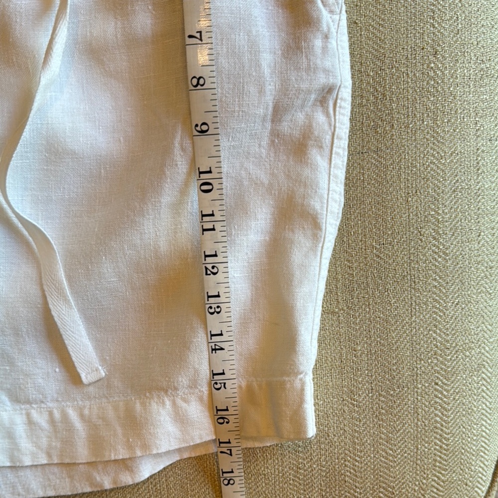 Talbots Linen Drawstring Shorts- Size 10 - Picture 6 of 6